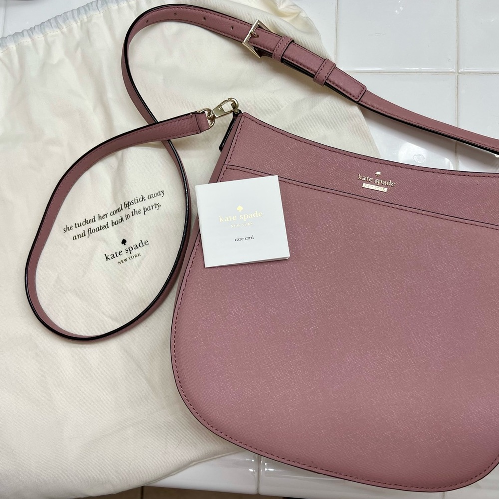 Kate Spade Dusty Rose Mauve Crossbody or Shoulder Purse